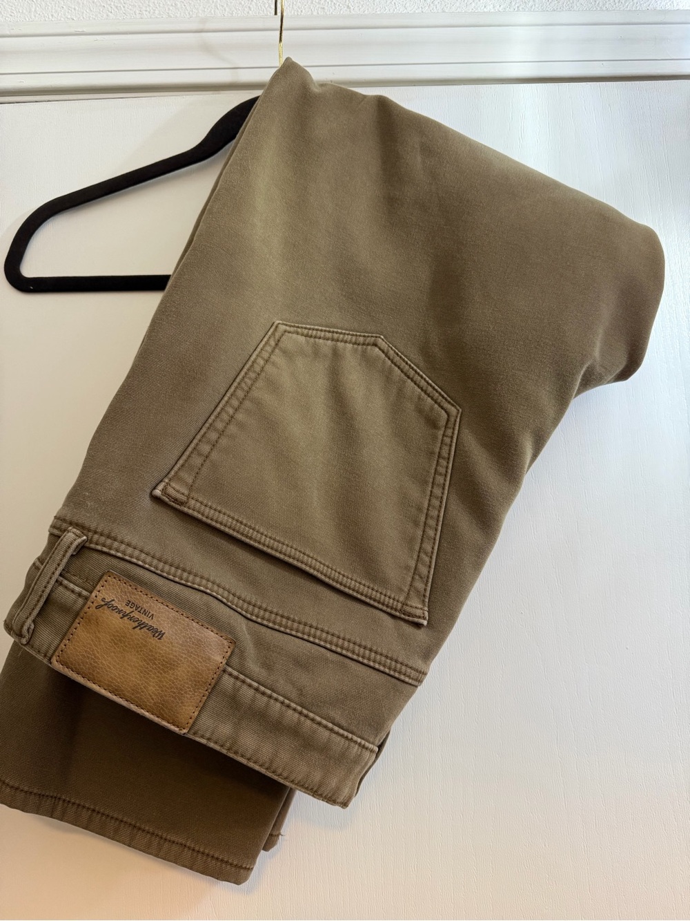 Weatherproof Vintage Fleece Lined Men's Brown Work Pants 40x30